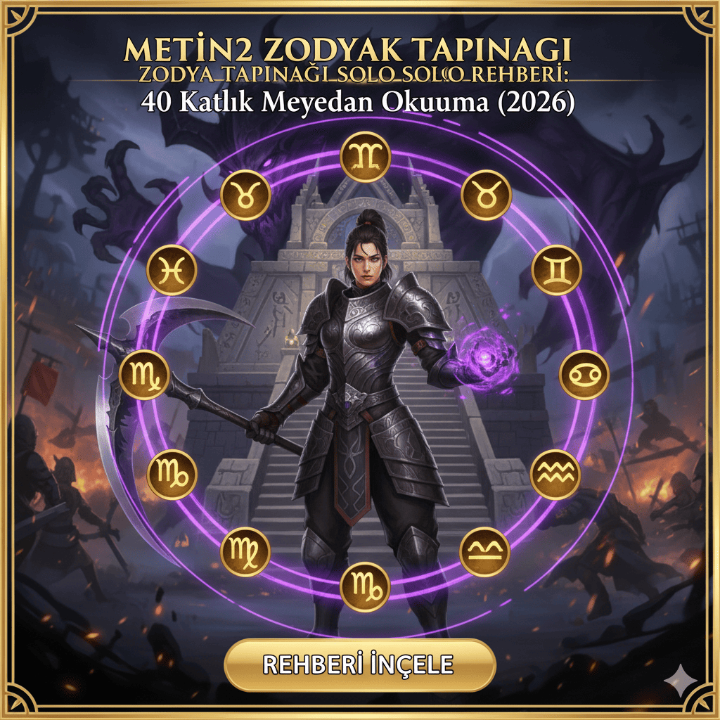 Metin2 Zodyak Tapınağı Solo Rehberi: 40 Katlık Meydan Okuma (2026)