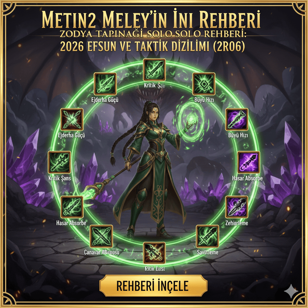 Metin2 Meley'in İni Rehberi: 2026 Efsun ve Taktik Dizilimi (Pro)