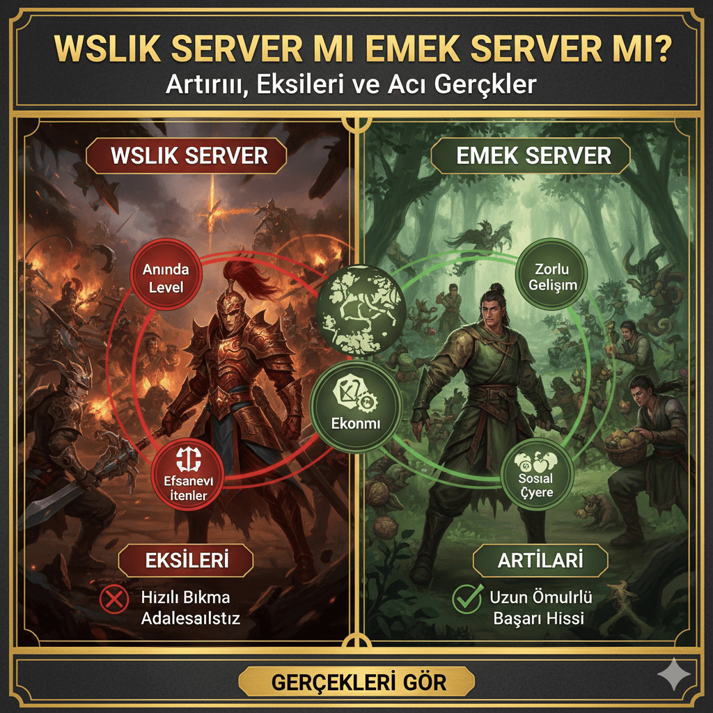 Wslik Server mi Emek Server mi? Artıları, Eksileri ve Acı Gerçekler