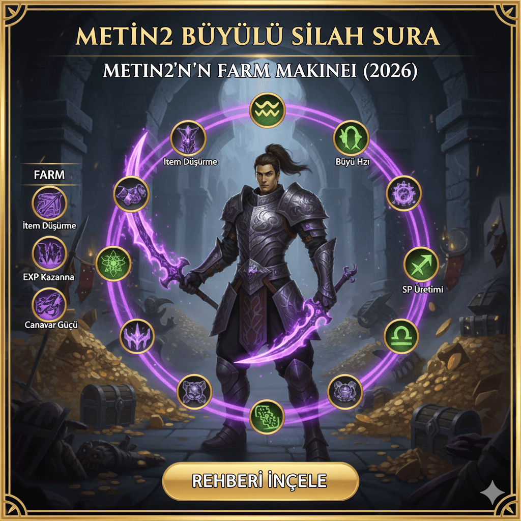 Büyülü Silah Sura 2026: Metin2'nin Farm Makinesi